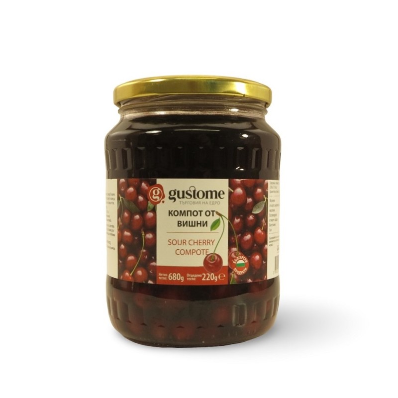 Компот от вишни, 680 гр, буркан
